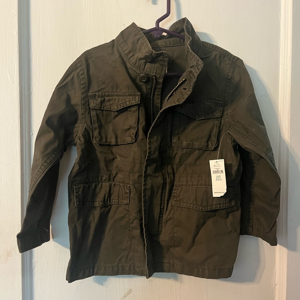 GAP Green Military-Inspired Jacket with Durable Fabric